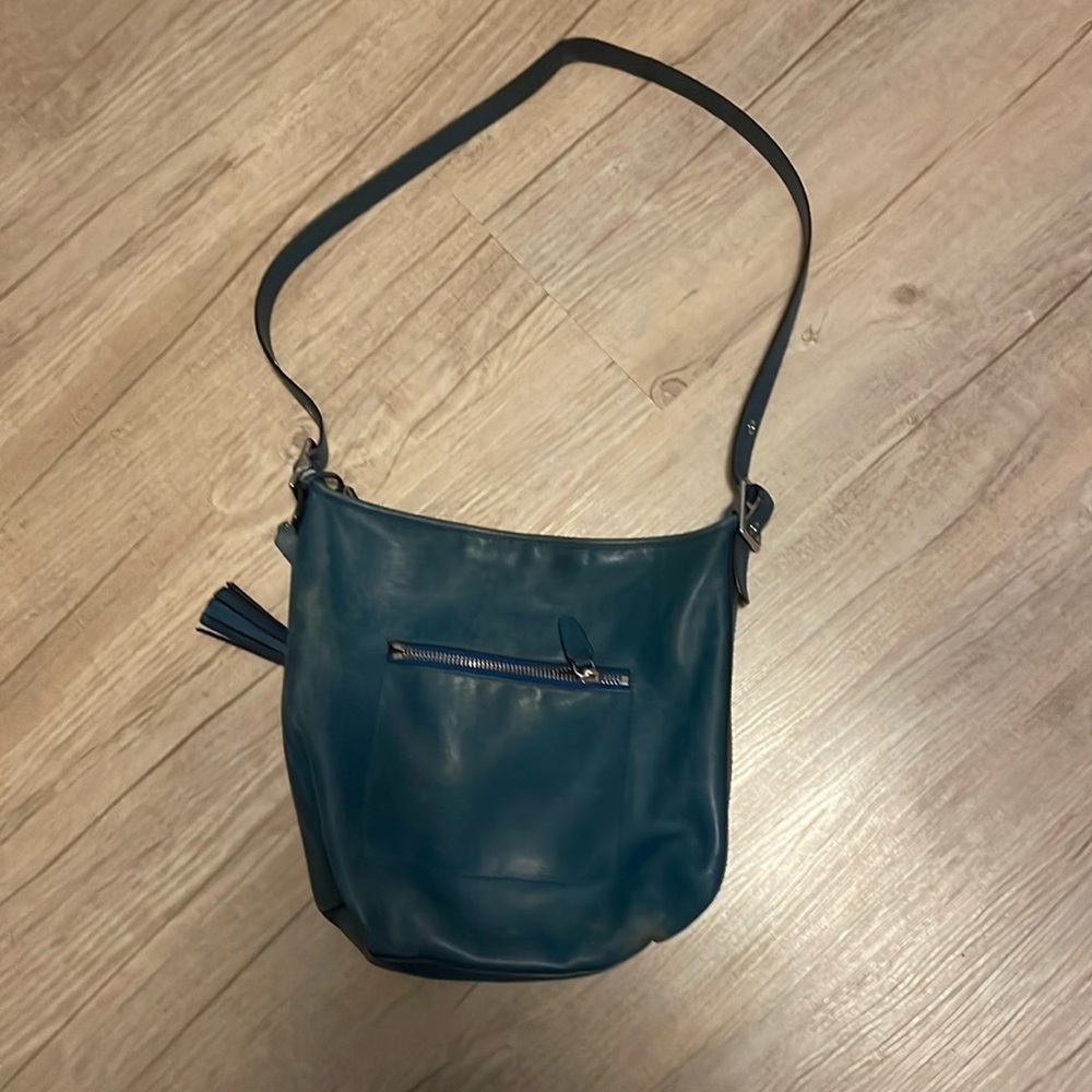 Coach Legacy Duffle, Dark Teal Color.